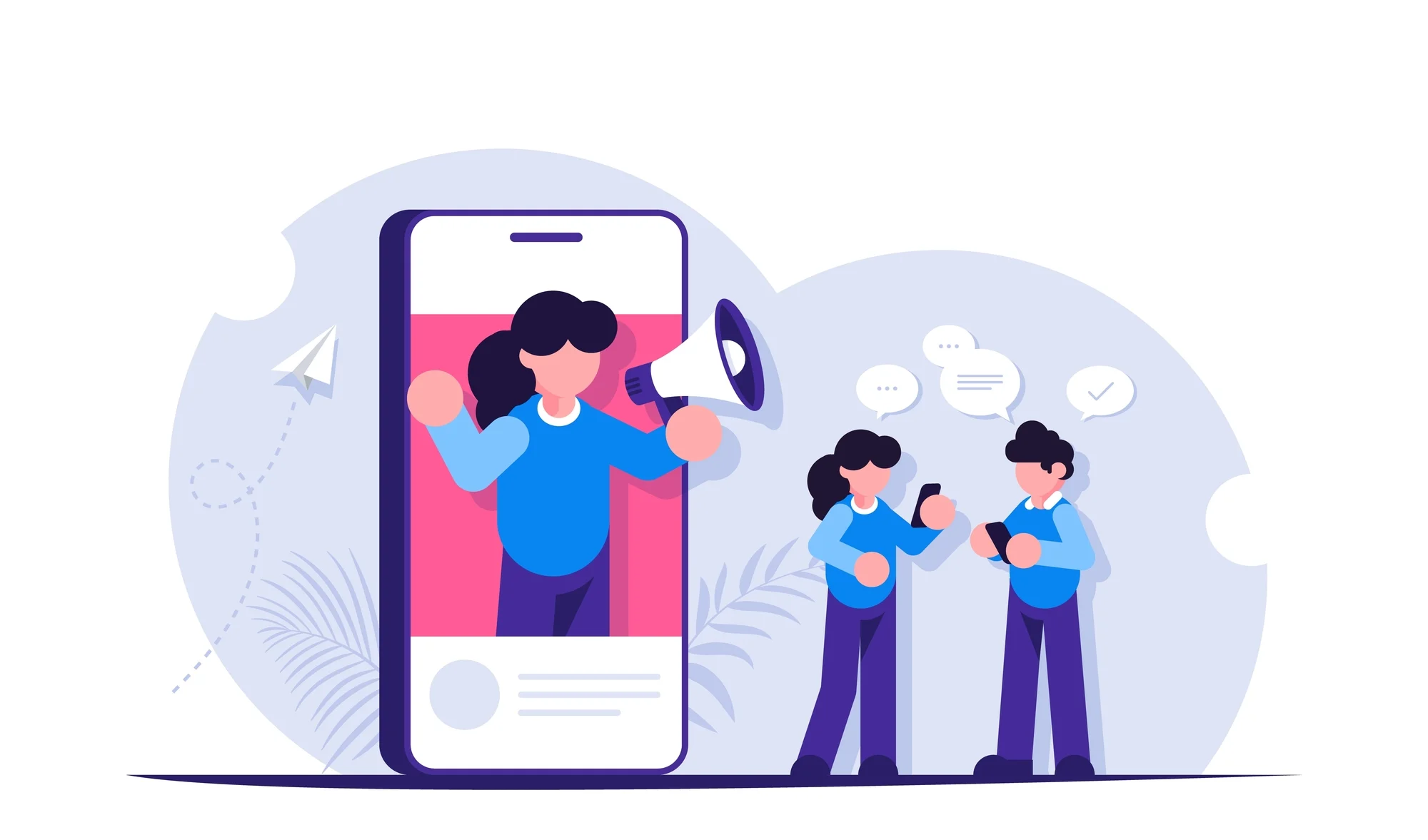 increase social media presence concept image
