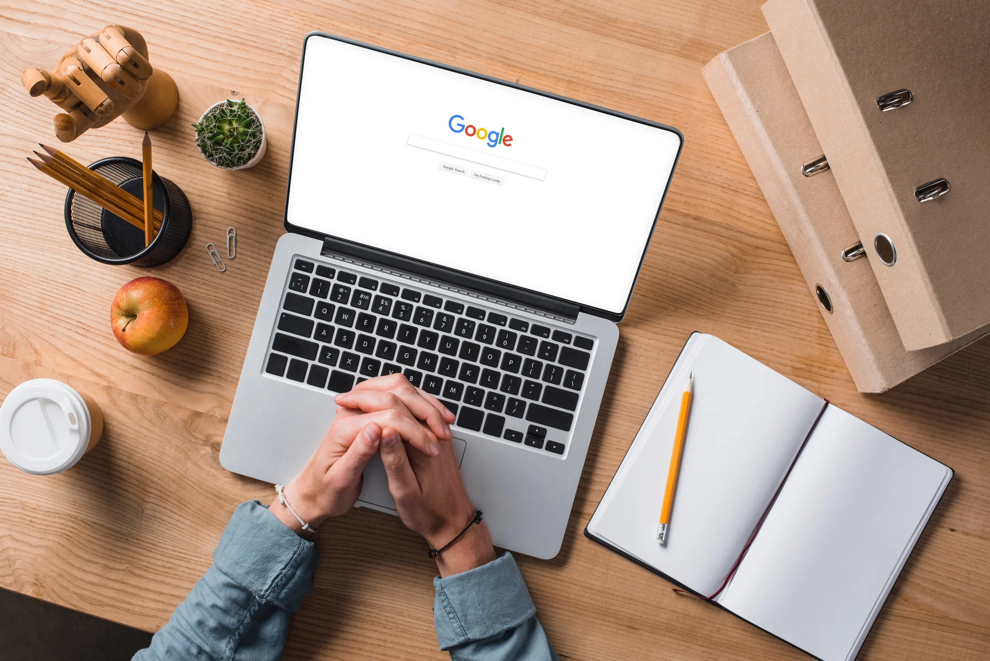 person researching targeted content for mental health conditions